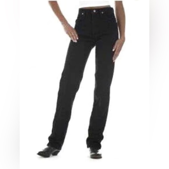 Vintage Wrangler  Cowboy Cut Black Jeans - Picture 2 of 8